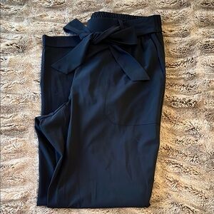 Chic Black Tie-Waist Pants/ Banana Republic size small